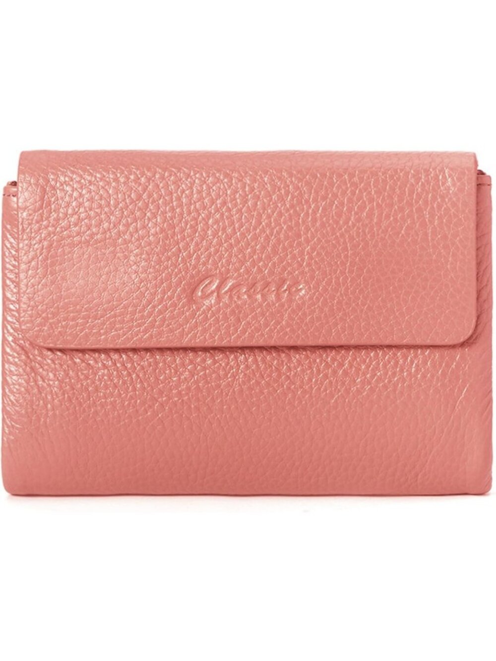 Genuine Leather Women's Bifold Wallet with Magnetic Closure & ID Window